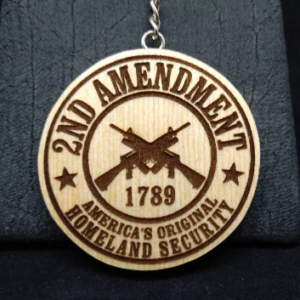 2nd Amendment 1789 Laser Engraved Keychain