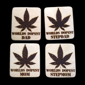 World's Dopest Laser Engraved Wood Keychain