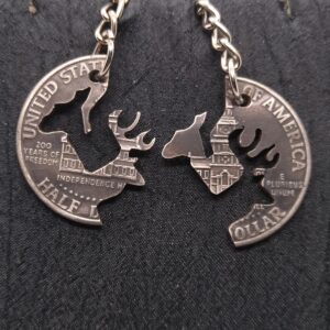 Buck-Doe 2pc Set Pendants/Necklaces/Keychains YOUR CHOICE