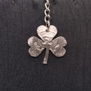 Shamrock #3 Pendant/Necklace/Keychain YOUR CHOICE