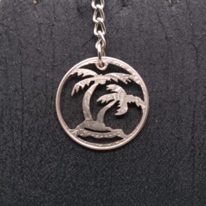Palm Trees Pendant/Necklace/Keychain YOUR CHOICE