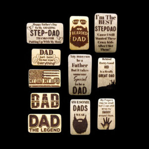 Dad Collection Laser Engraved Keychains