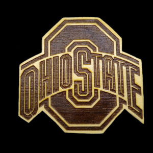 Ohio State Football Logo Laser Engraved