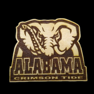 Alabama Football Logo Laser Engraved