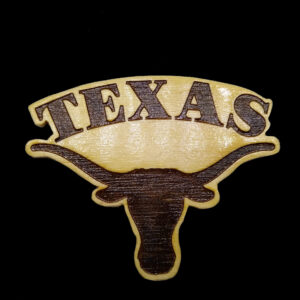 Texas Football Logo Laser Engraved