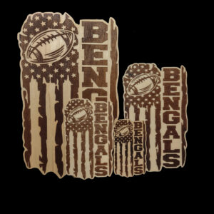 Bengals Flag Laser Engraved 4 sizes