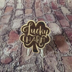 Lucky Charm Laser Engraved Keychain