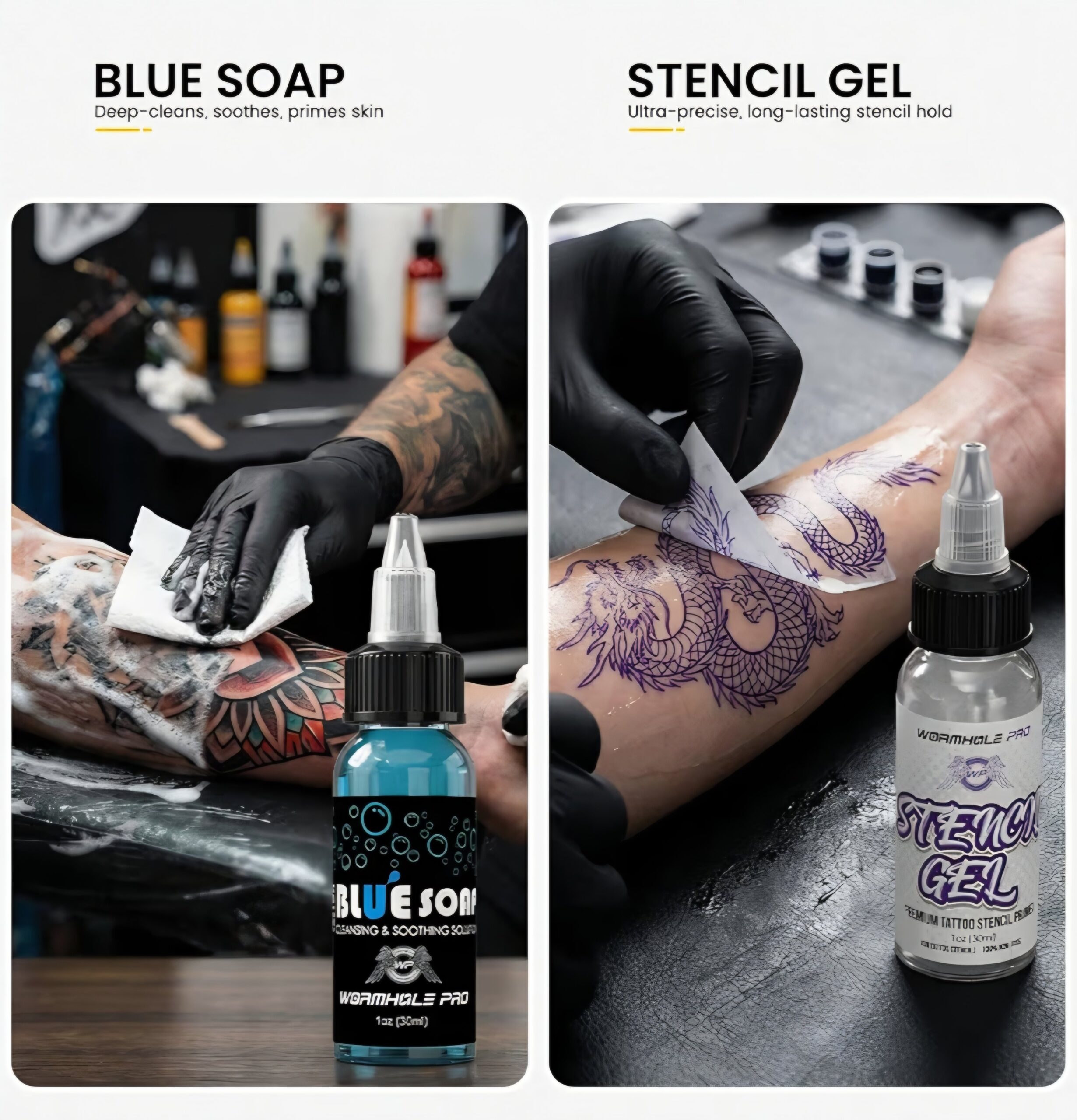 Wormhole Wireless Dual Battery Tattoo Kit - Gold - Image 9