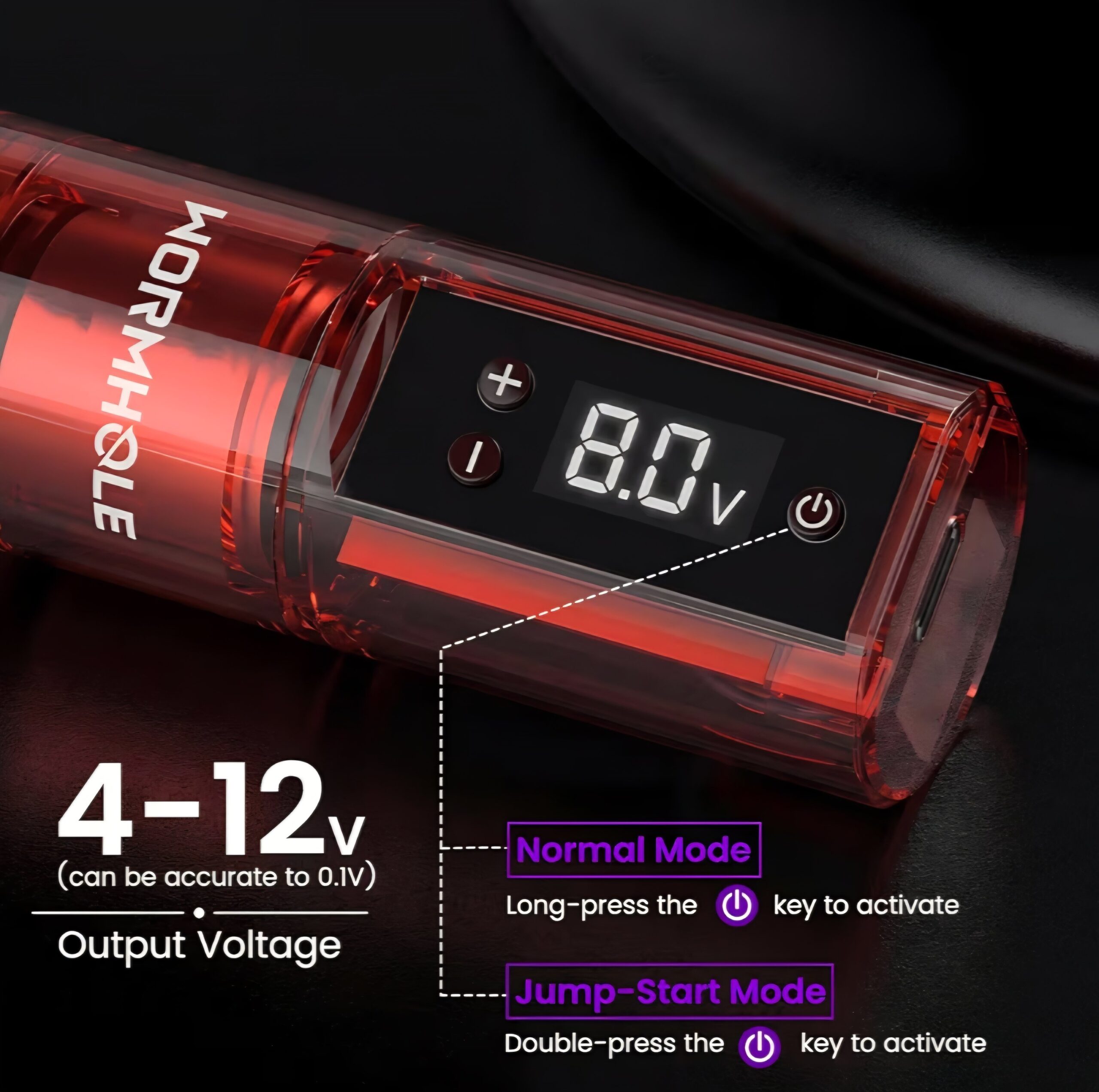 Wormhole Wireless Tattoo Pen Kit - Red - Image 3