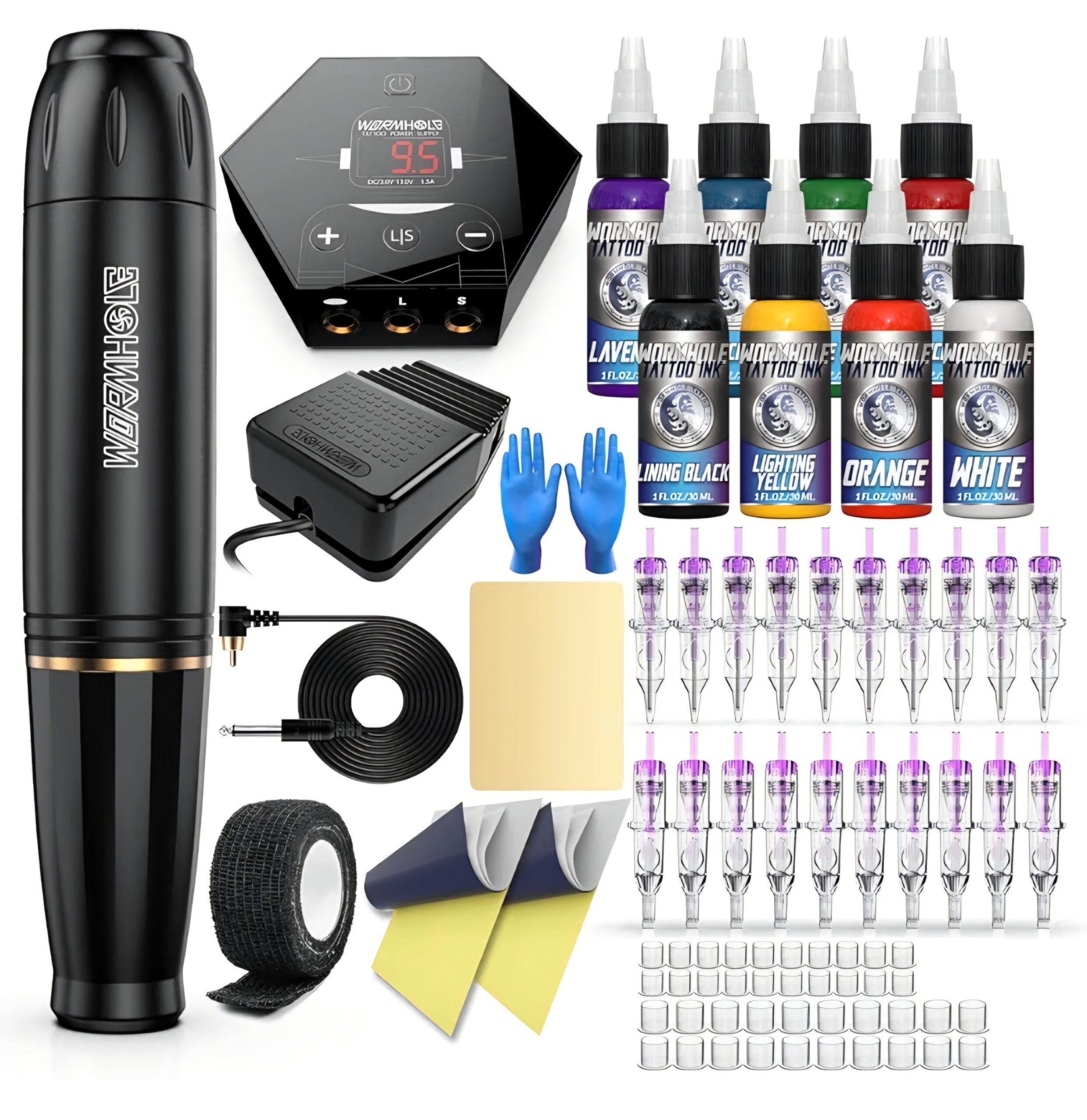 Wormhole Tattoo Pen Kit - Black
